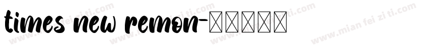 times new remon字体转换